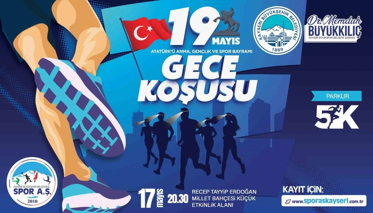 Büyükşehir Spor A.Ş.’den 19 Mayıs Gece Koşusu
