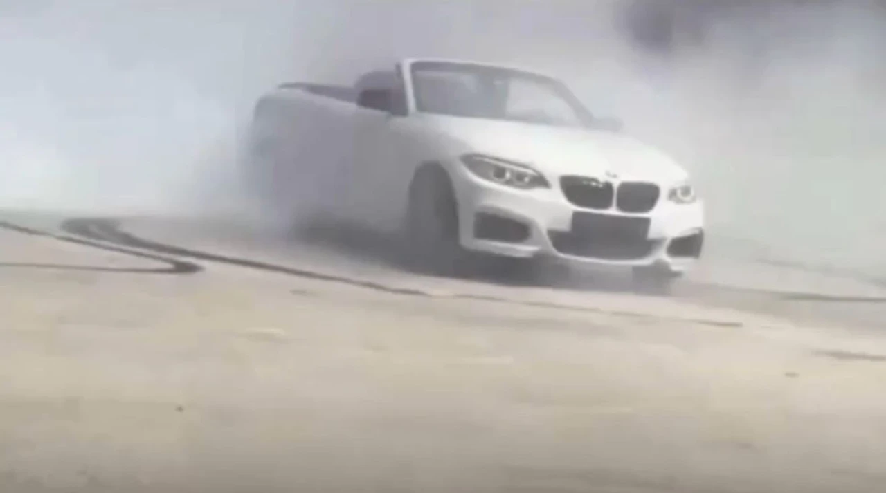 Cadde ortasında drift atan sürücüye 46 bin TL ceza

