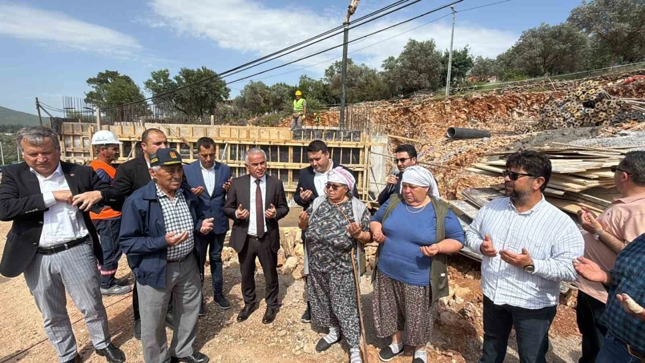 Çamlık Camii’nin temeli dualarla atıldı
