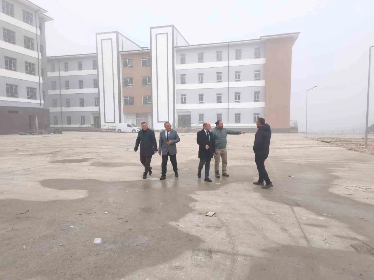 Çan Fen Lisesi ve Çan Anadolu Lisesi inşaatlarında inceleme
