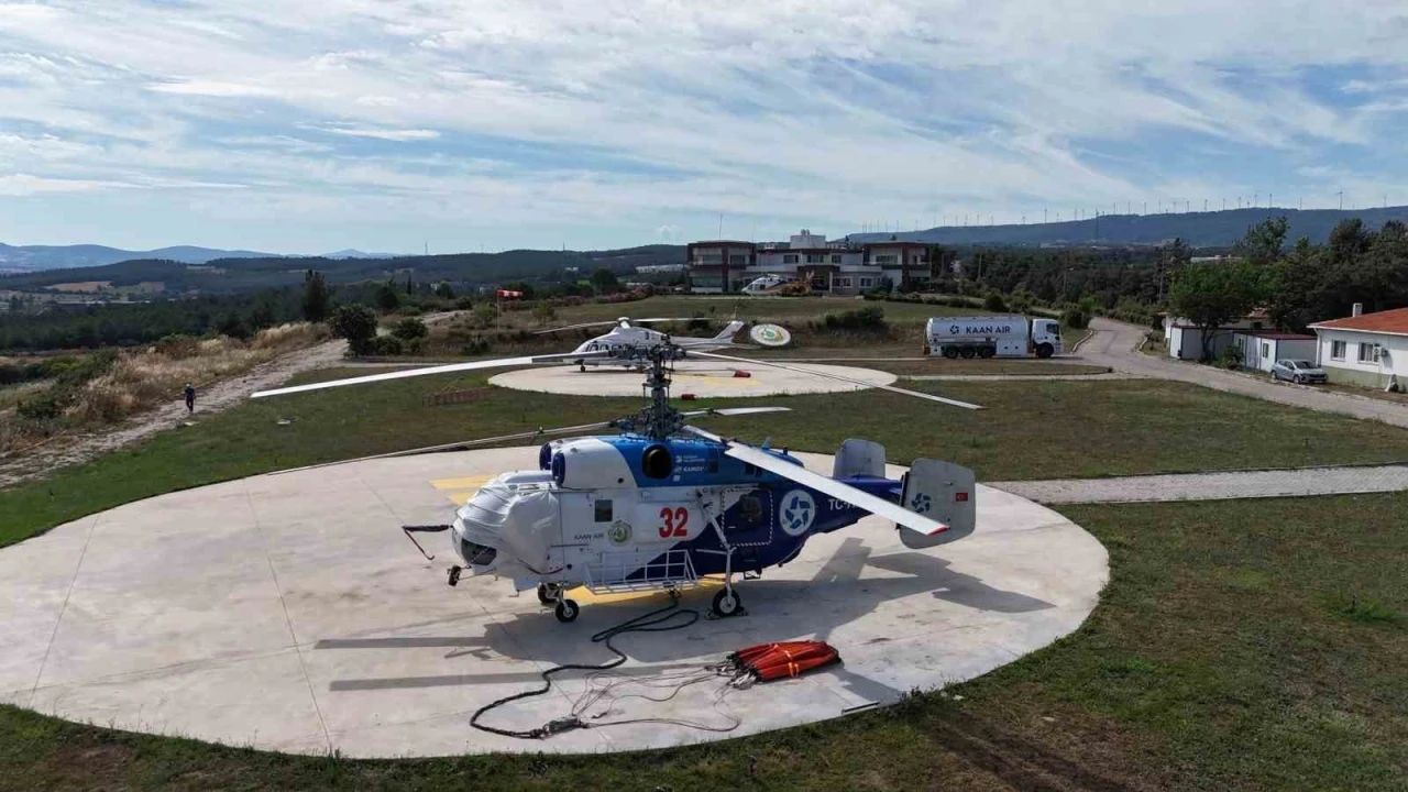 &Ccedil;anakkale&rsquo;de ateş savaş&ccedil;ıları 1 İHA, 4 U&ccedil;ak, 6 Helikopter, 89 araz&ouml;z ve 1123 personel ile yangın sezonuna hazır
