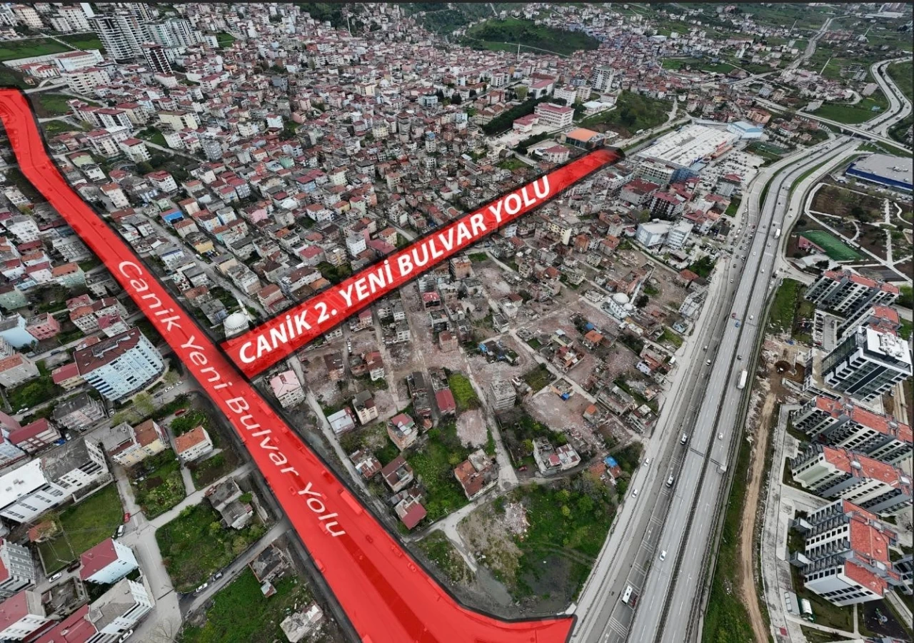 Canik’e 2. Yeni Bulvar Yolu geliyor
