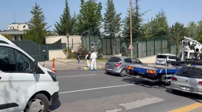 Çankaya Köşkü yakınında hareketli anlar
