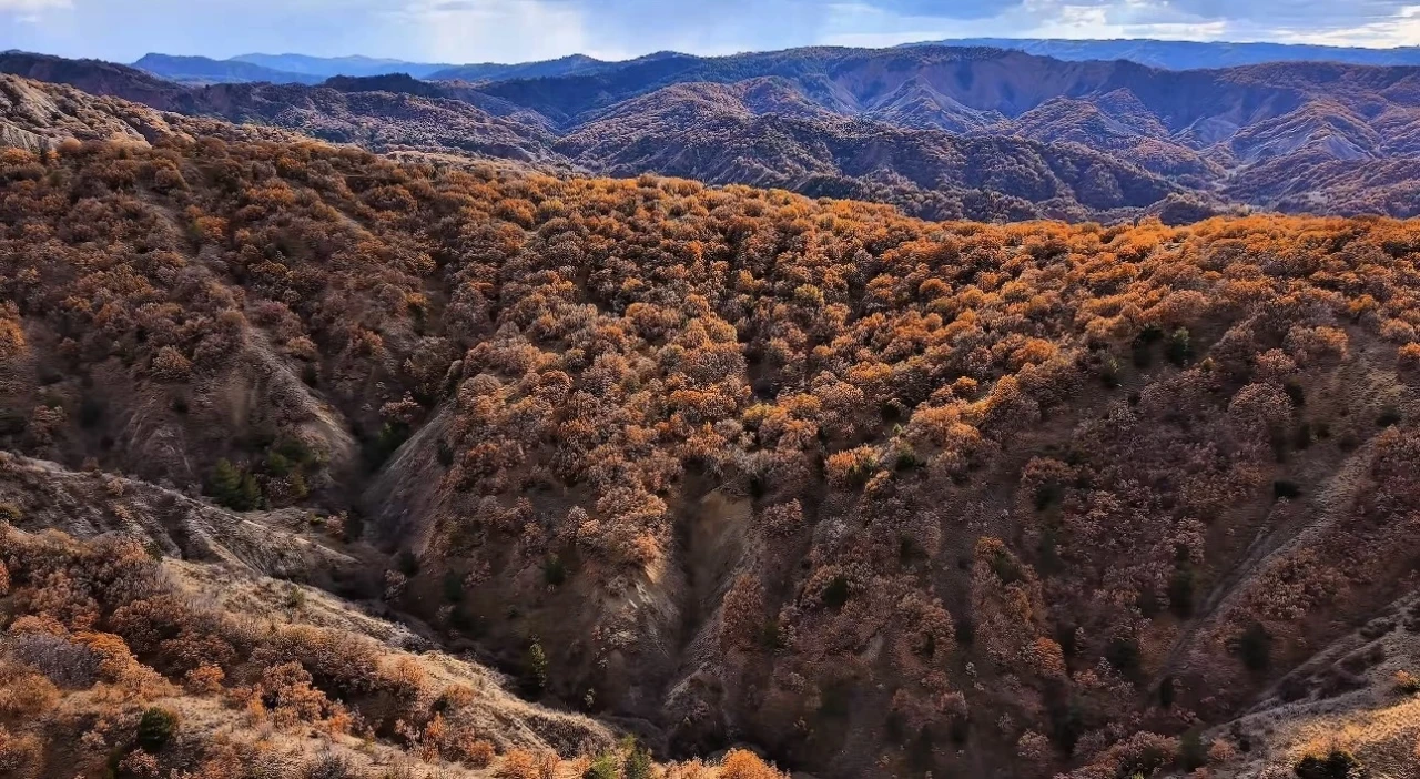 Çankırı’da mest eden sonbahar manzaraları
