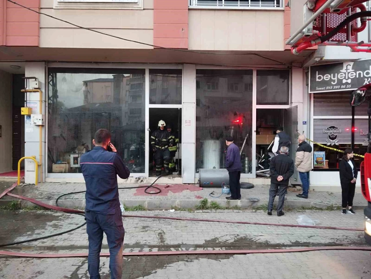 Çarşamba’da korkutan yangın
