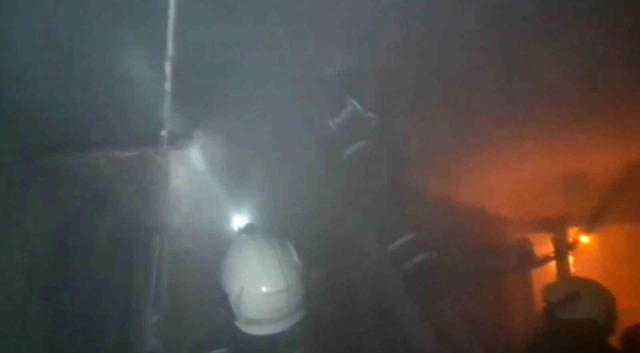 &Ccedil;atı katındaki odunlukta &ccedil;ıkan yangında 40 g&uuml;vercin telef oldu
