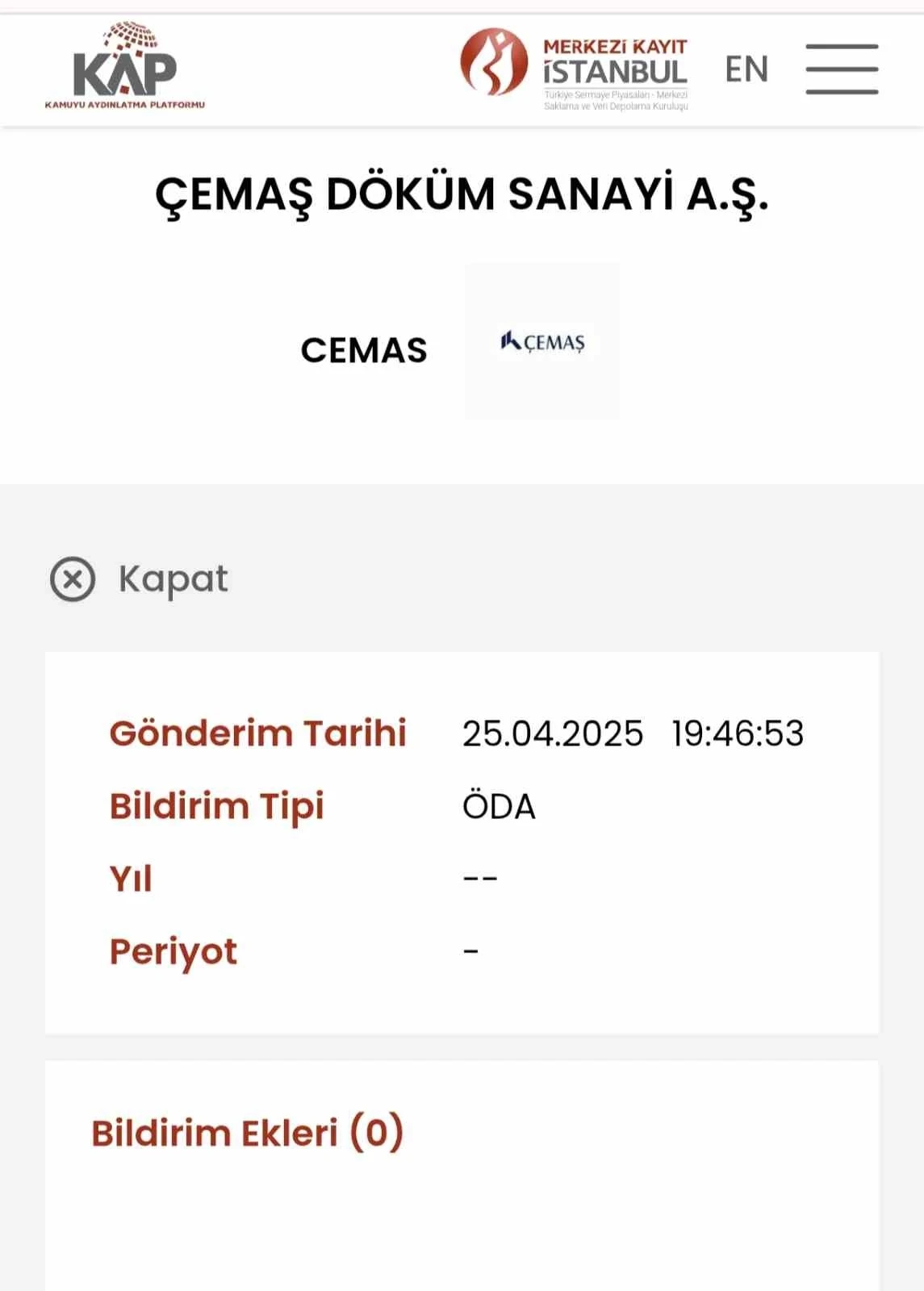 Çemas Şirketi’nden toplu işçi çıkarma kararı

