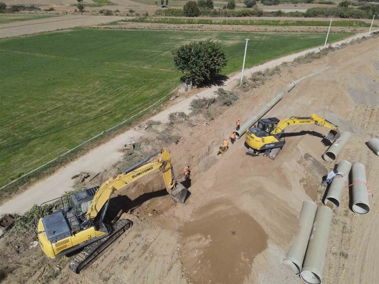 Çine’de 38 bin dekar arazi modern sisteme kavuşacak