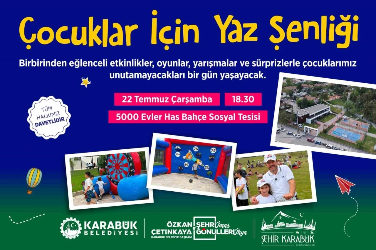 &Ccedil;ocuk Yaz Şenliği bu kez Has Bah&ccedil;e&rsquo;de d&uuml;zenlenecek
