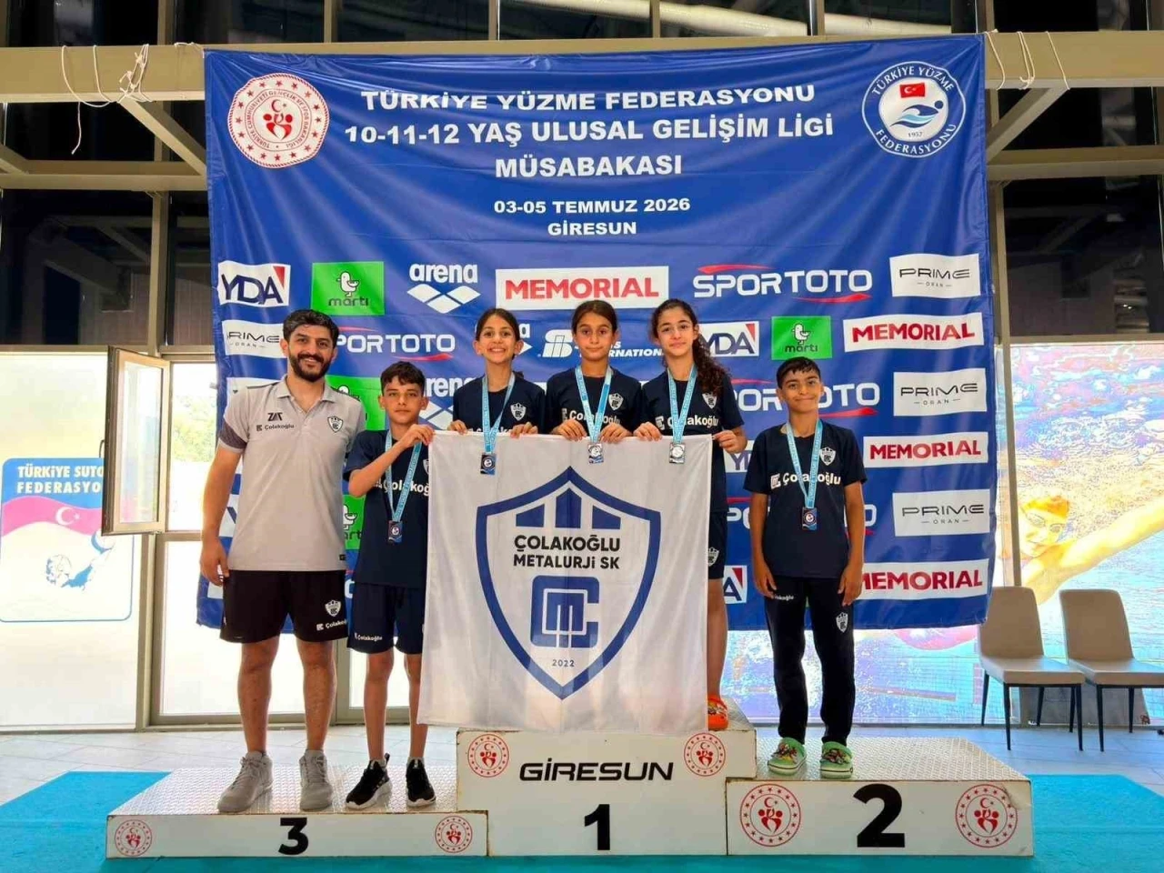 &Ccedil;olakoğlu Metalurji Spor Kul&uuml;b&uuml; y&uuml;z&uuml;c&uuml;lerinden Ulusal Gelişim Ligi&rsquo;nde başarı
