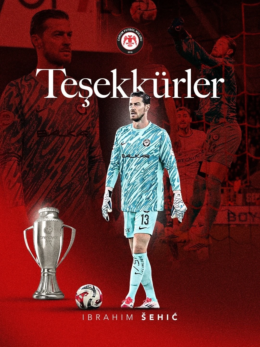 &Ccedil;orum FK, İbrahim Sehic ile yollarını ayırdı

