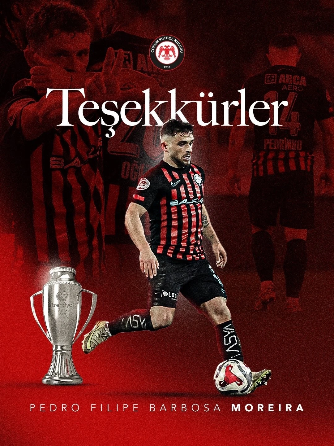 &Ccedil;orum FK, Pedrinho ile yollarını ayırdı
