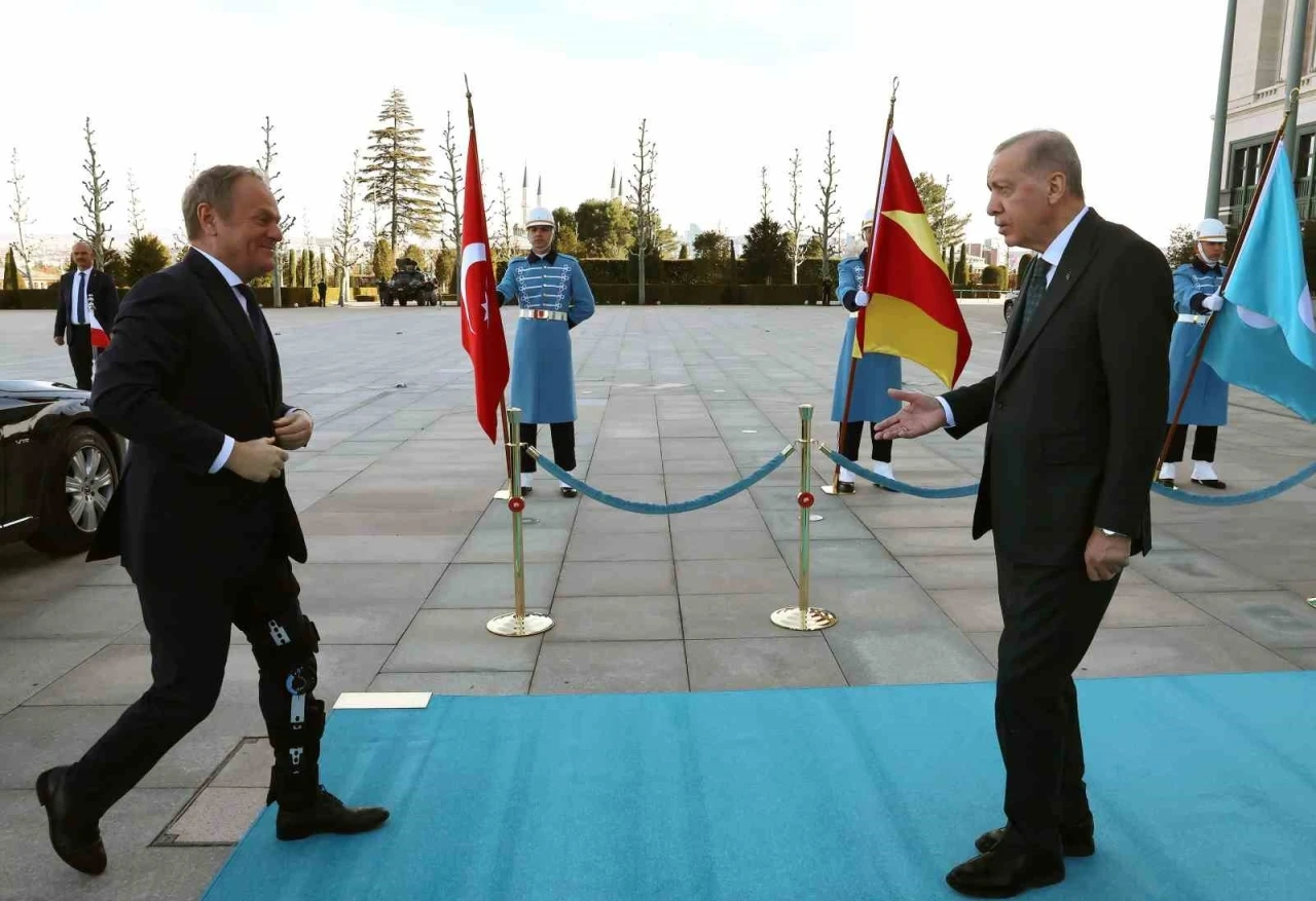 Cumhurbaşkanı Erdoğan, Polonya Başbakanı Tusk ile görüştü