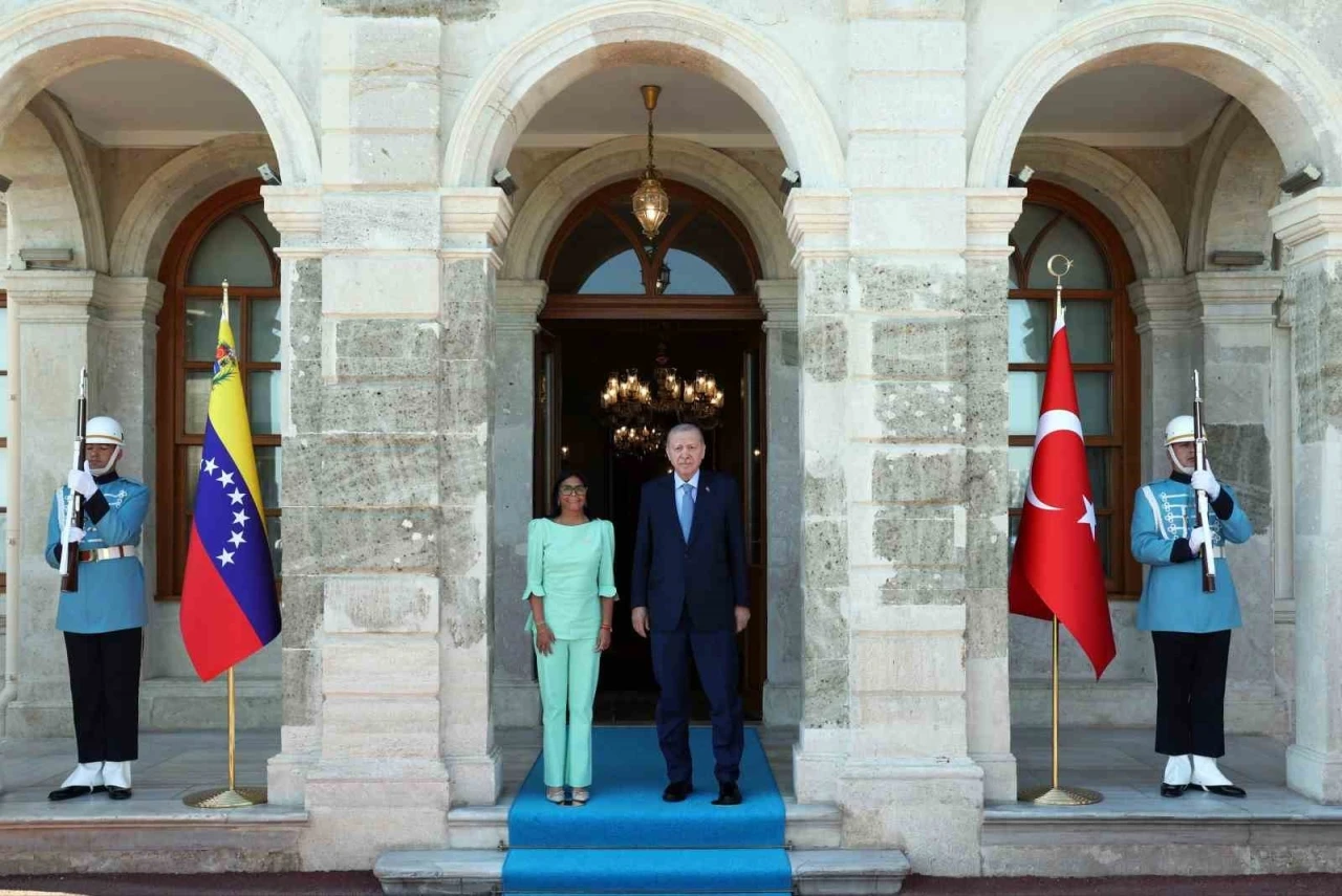 Cumhurbaşkanı Erdoğan, Venezuela Cumhurbaşkanı Vekili Rodriuez ile g&ouml;r&uuml;şt&uuml;
