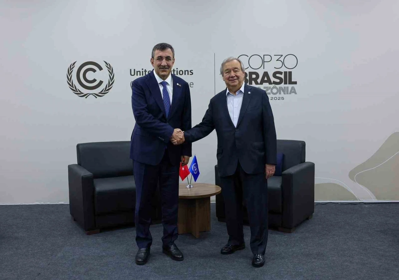 Cumhurbaşkanı Yardımcısı Yılmaz, Guterres ile görüştü
