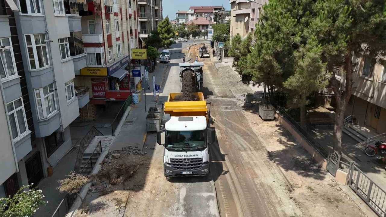 Darıca’daki Ali Arıcan Caddesi yenileniyor
