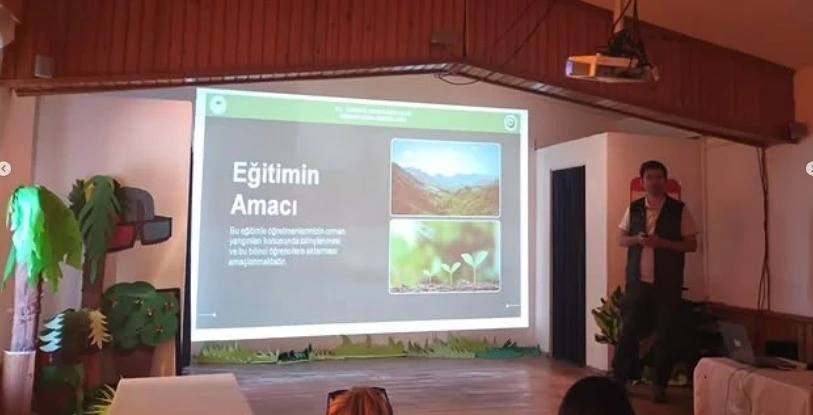Dat&ccedil;a&rsquo;da &ouml;ğretmenlere orman yangını eğitimi
