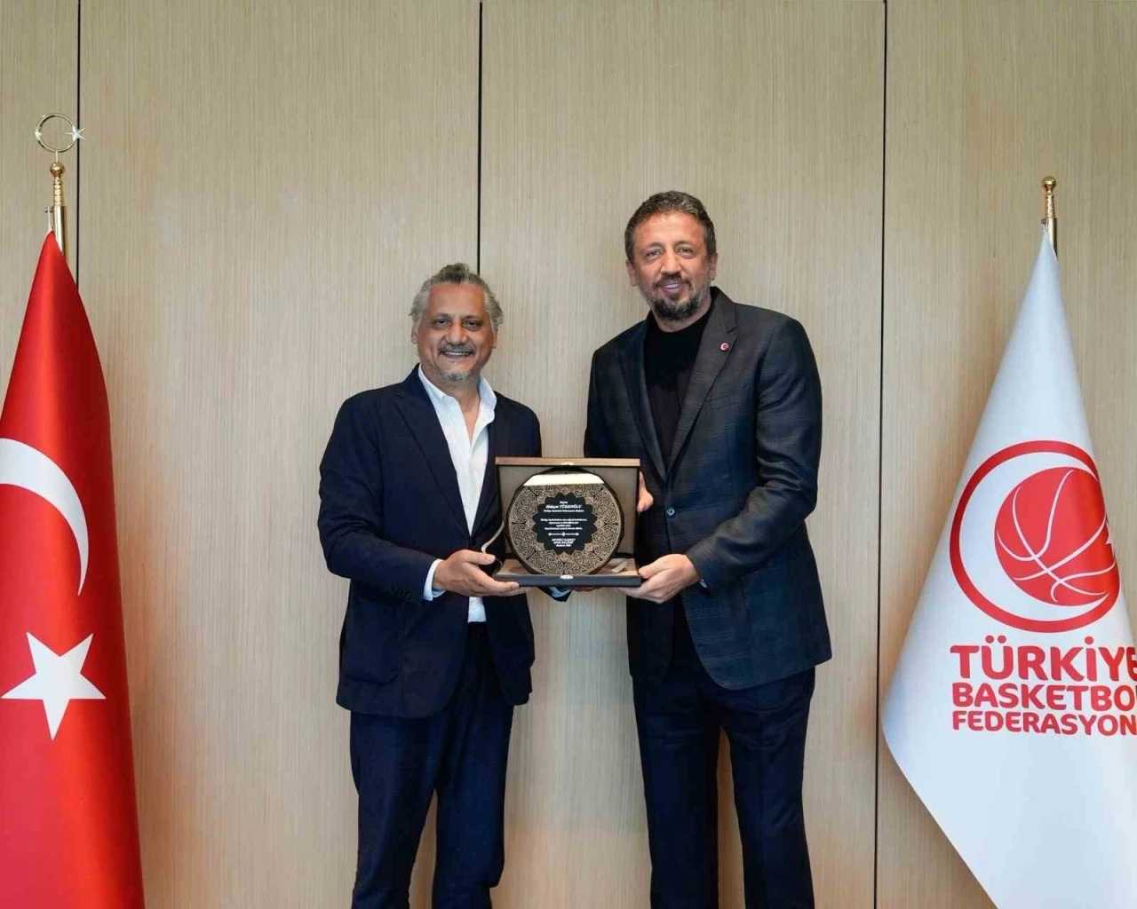 Denizli Basket&rsquo;ten TBF Başkanı T&uuml;rkoğlu&rsquo;na ziyaret
