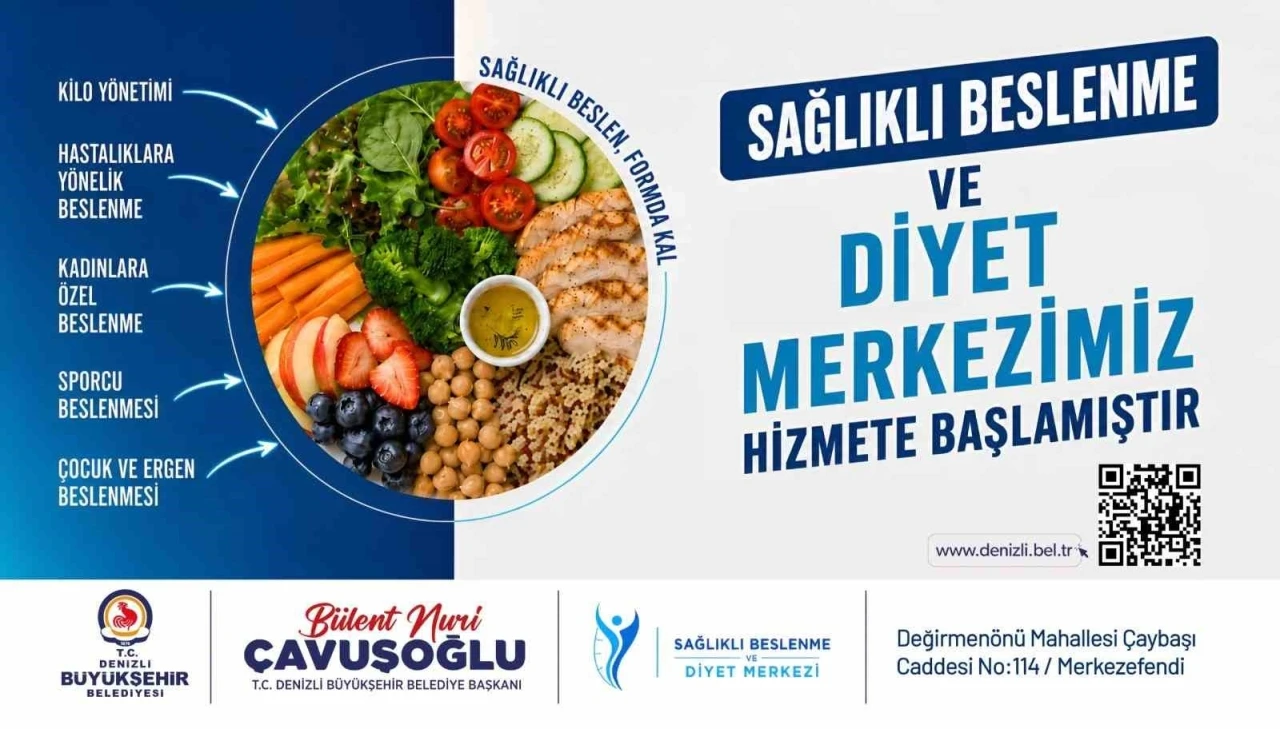Denizli B&uuml;y&uuml;kşehir &uuml;cretsiz diyetisyen hizmeti sunuyor
