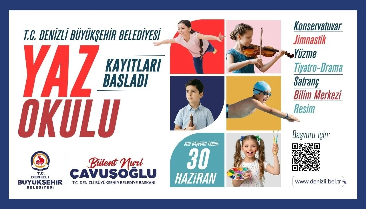 Denizli’de yaz okulu kayıtları başladı