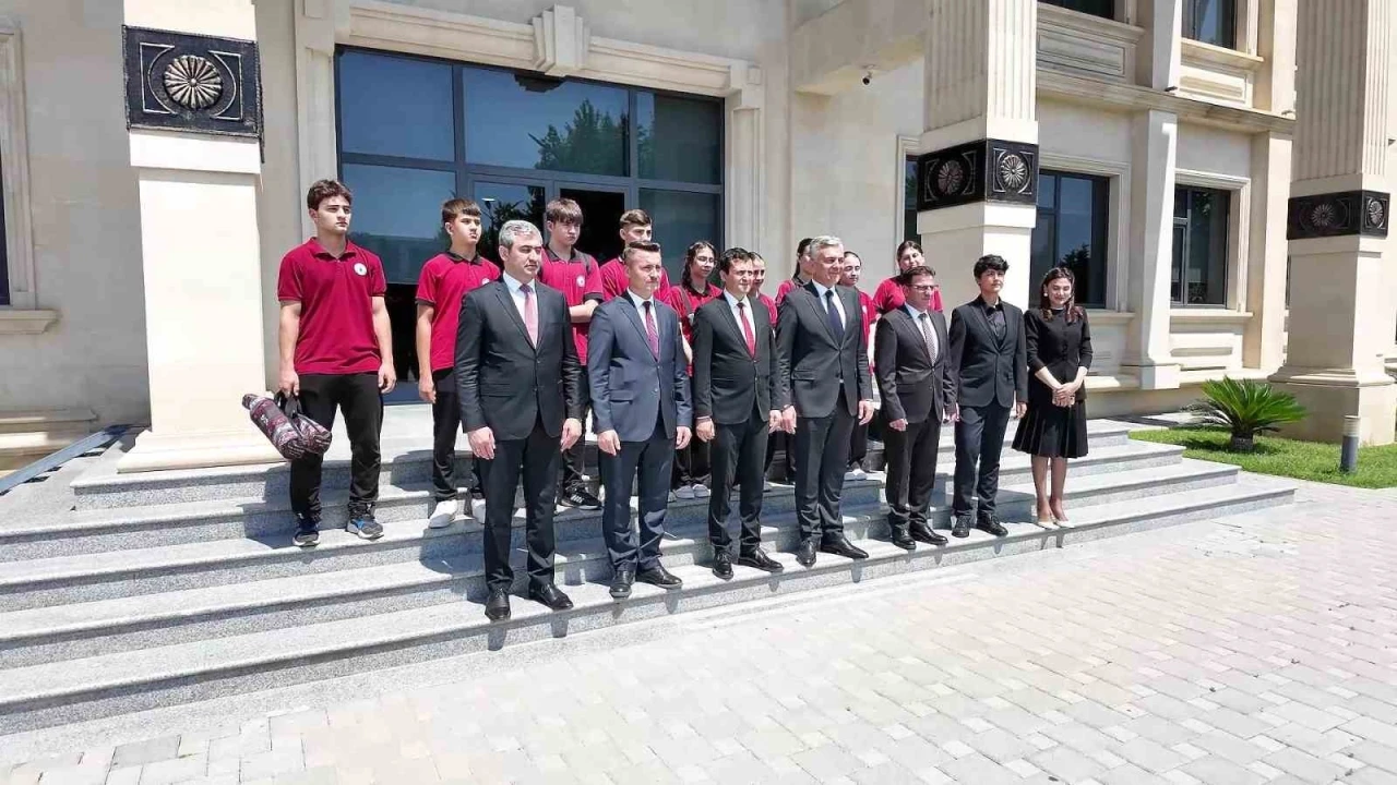 Denizli heyetine Azerbaycan&rsquo;da sıcak karşılama
