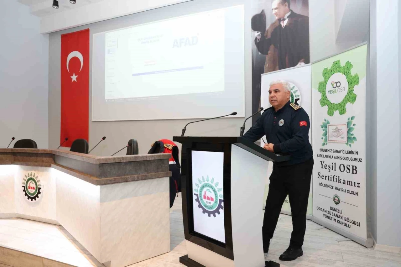 Denizli OSB&rsquo;de Sivil Savunma ve Afet Eğitimleri d&uuml;zenlendi
