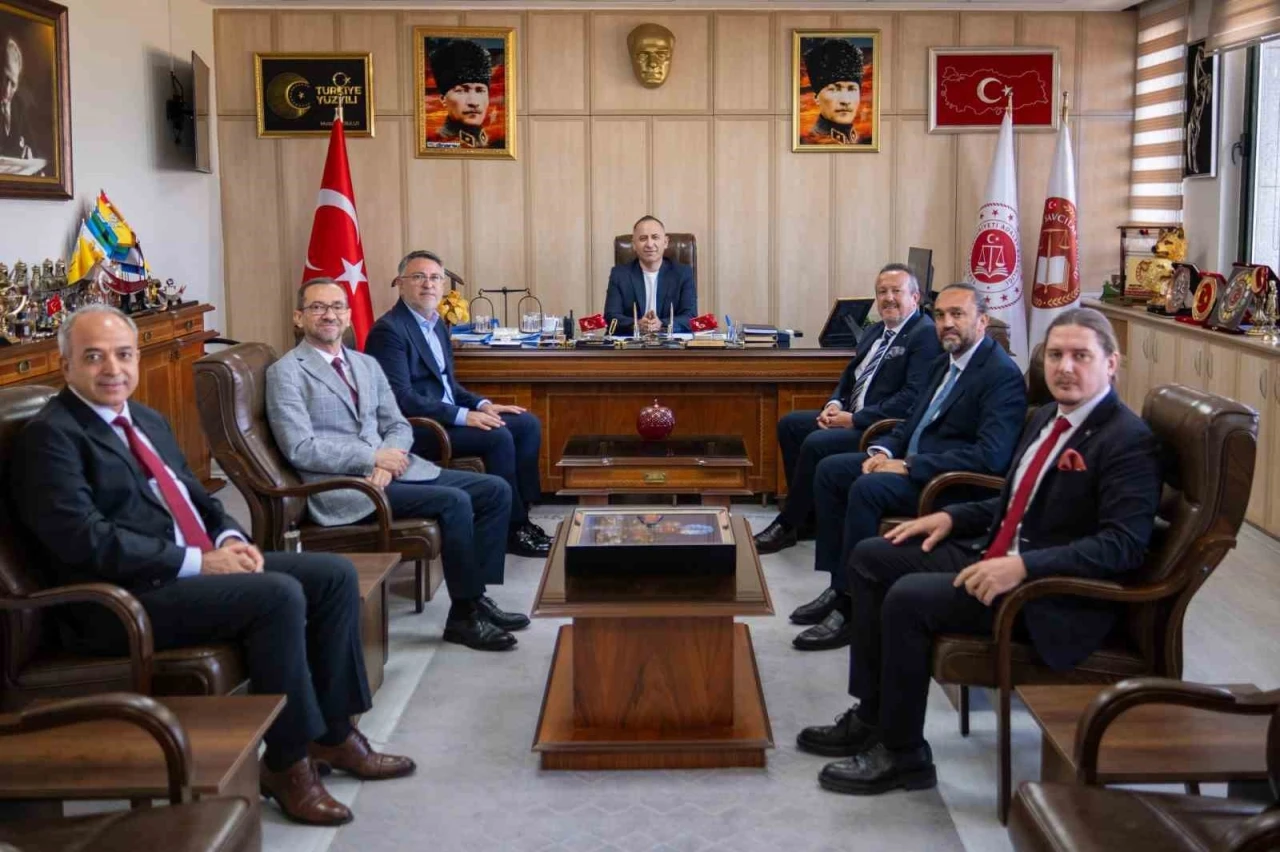 Denizli OSB Y&ouml;netimi, Denizli&rsquo;ye yeni atanan Cumhuriyet Başsavcısına hayırlı olsun ziyaretinde bulundu
