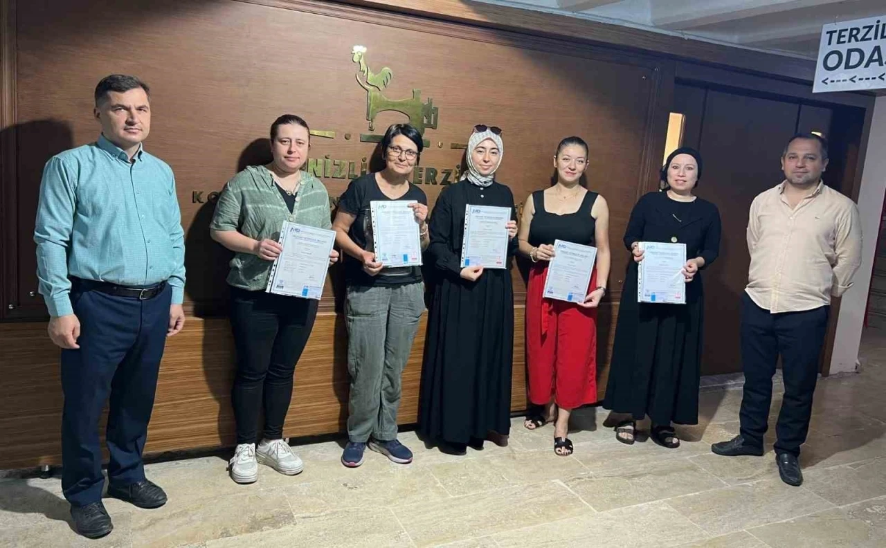 Denizlili terziler uluslararası sertifikalı oldu
