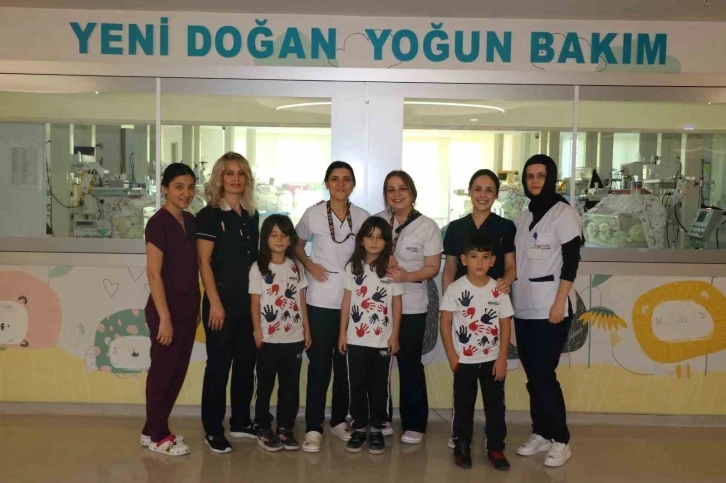 Denizlili &uuml;&ccedil;&uuml;zler, doğdukları Tekden Hastanesi&rsquo;ni 8 sene sonra ziyaret etti
