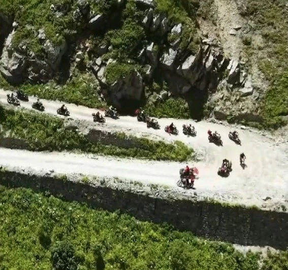 Derebaşı Virajları’nda motosiklet turu gerçekleştirildi
