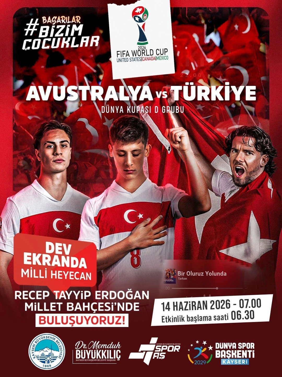 Dev ekranda milli maç heyecanı