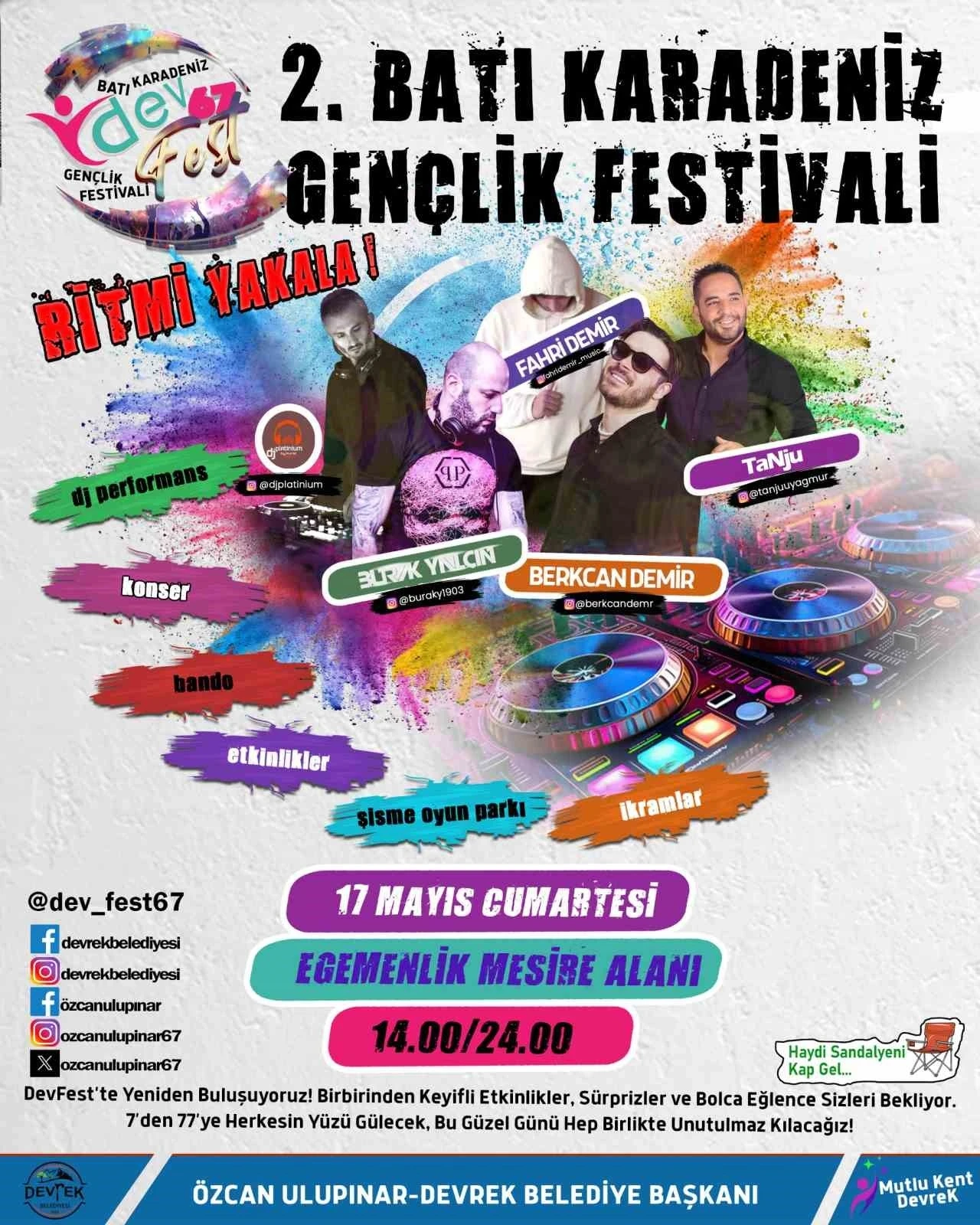 Devrek Belediyesi’nden Gençlik Festivali Öncesi Egemenlik Alanı’nda yoğun mesai

