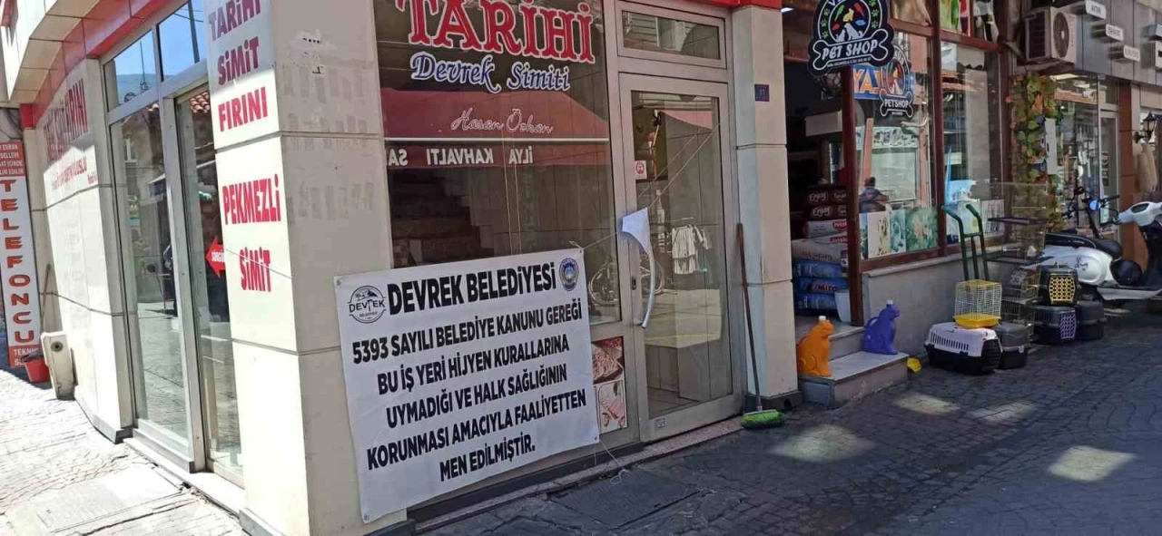 Devrek&rsquo;te kurallar uymayan işyeri m&uuml;h&uuml;rlendi
