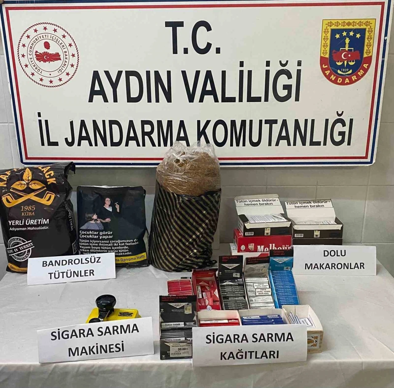 Didim’de kaçak tütün operasyonu
