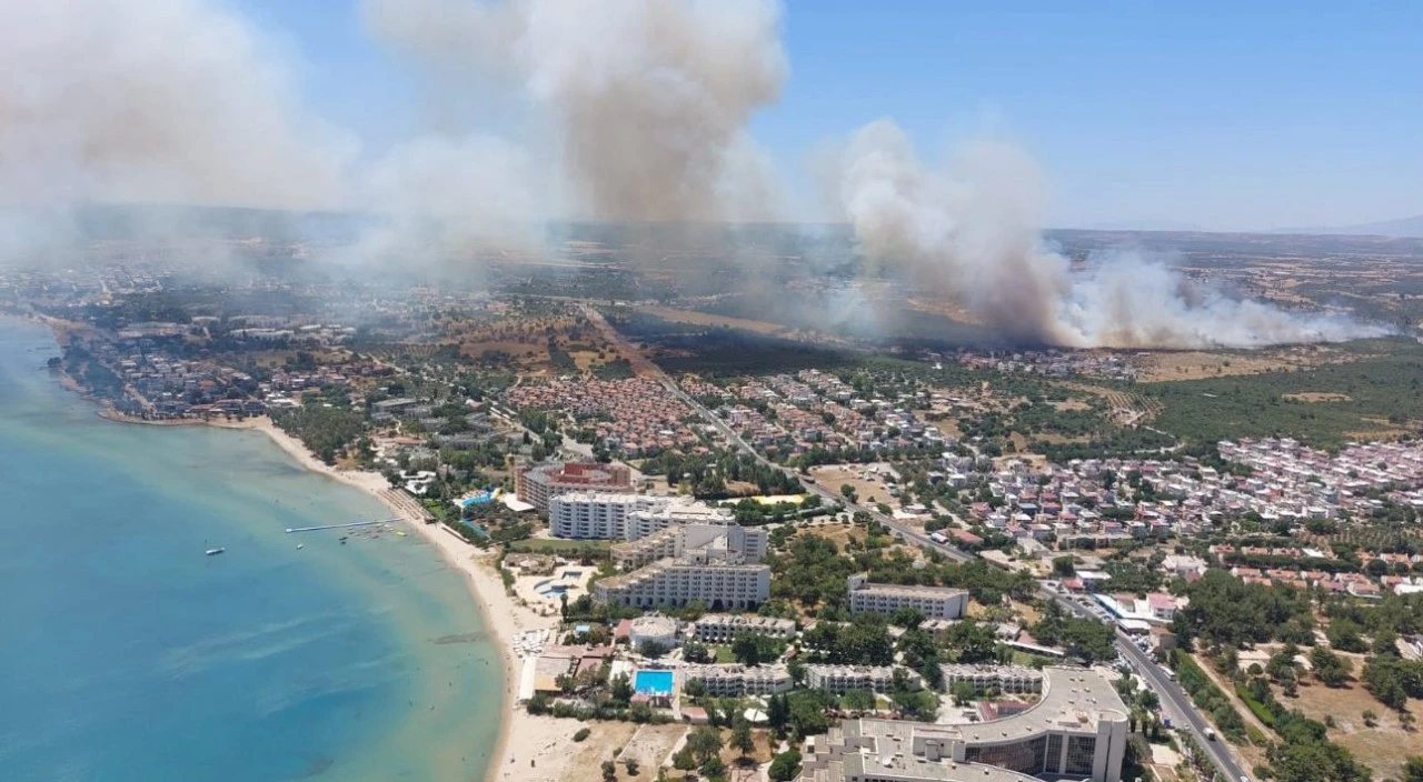 Didim’de makilik alanda yangın