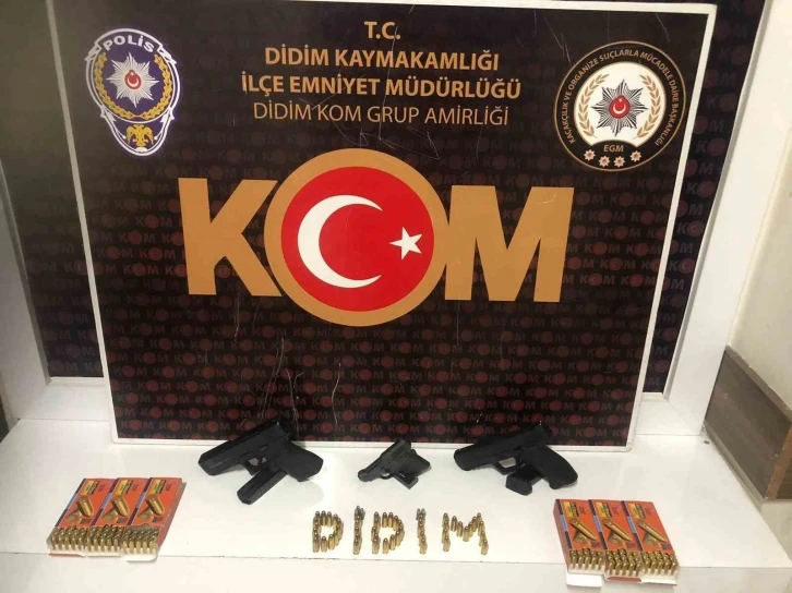 Didim’de ruhsatsız silah ele geçirildi: 1 gözaltı
