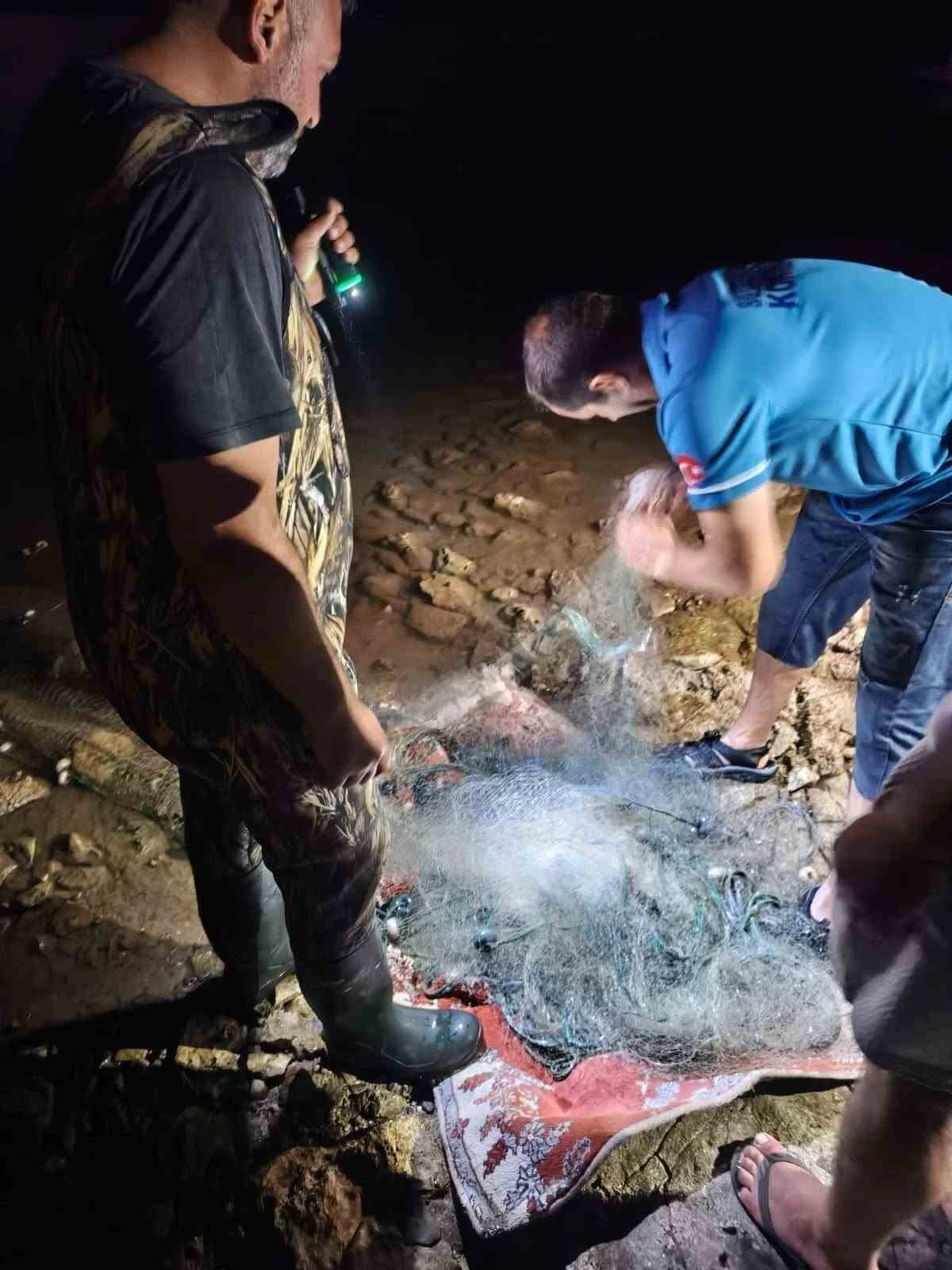 Didim&rsquo;de sahipsiz balık ağlarına el konuldu
