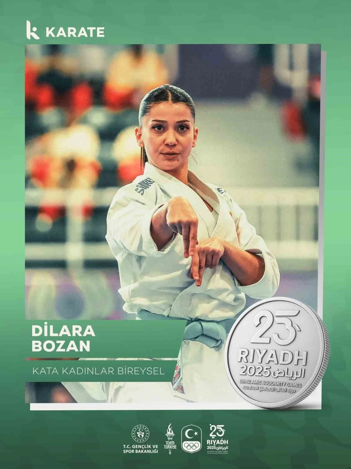 Dilara Bozan’dan gümüş madalya
