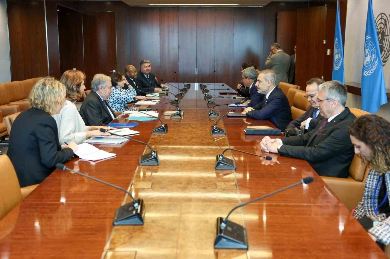 Dışişleri Bakanı Fidan, BM Genel Sekreteri Guterres ile görüştü
