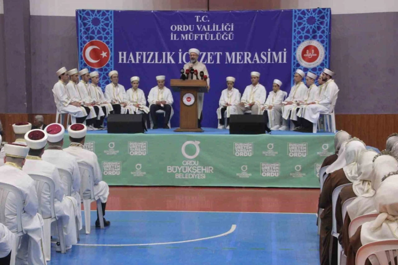 Diyanet İşleri Başkanı Erbaş: &quot;Ülkemizde Kur’an hafızı sayısı yaklaşık yarım milyon&quot;
