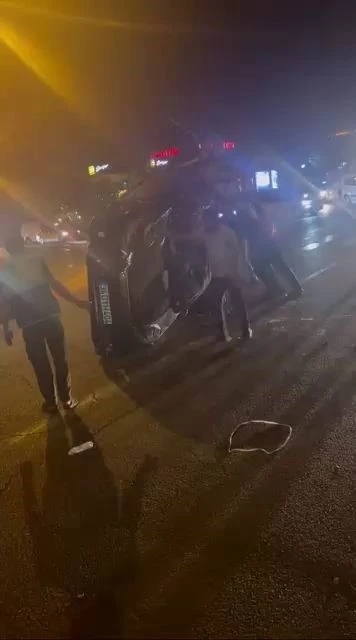 Diyarbakır’da otomobil takla attı: 1 yaralı
