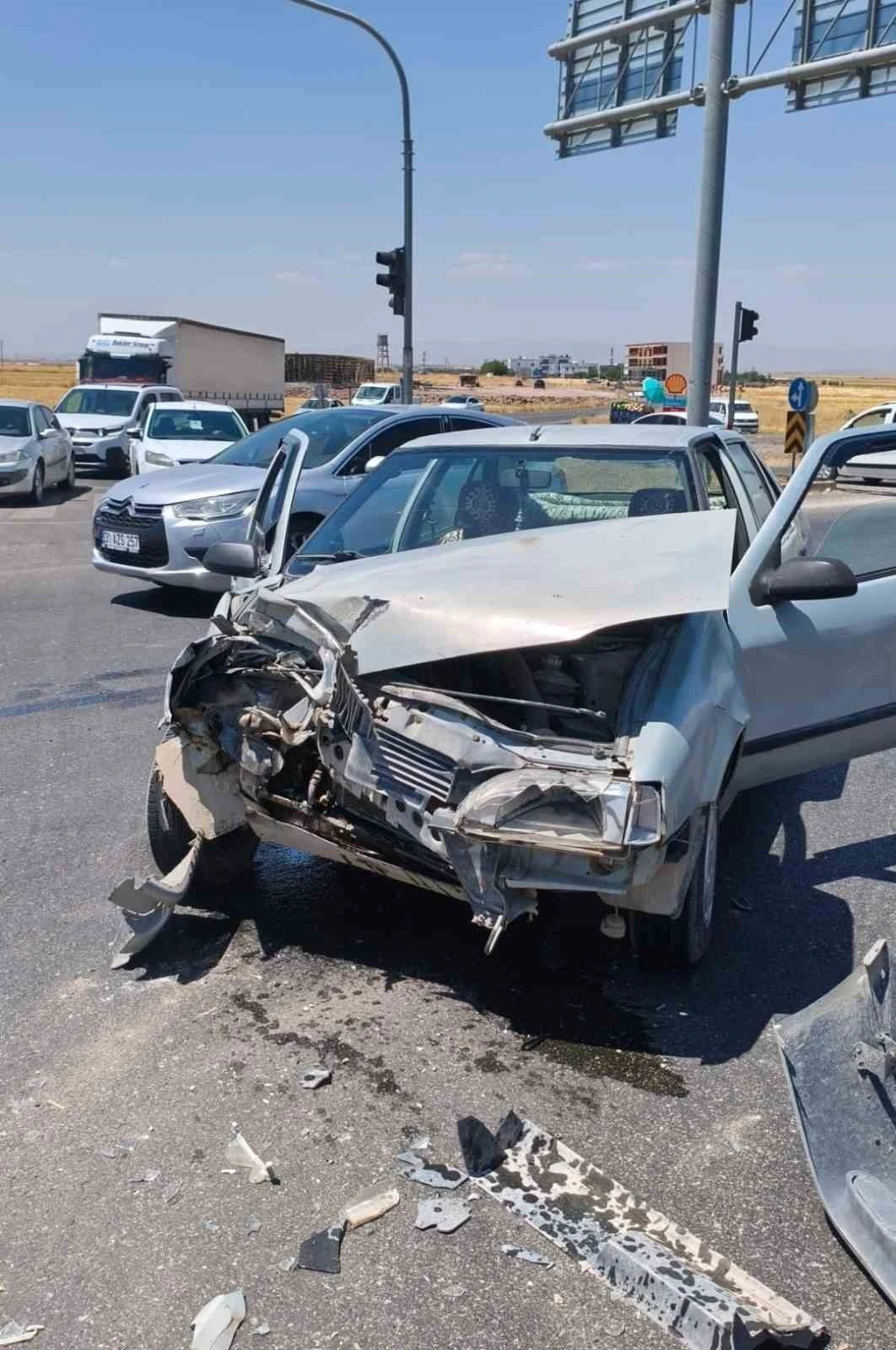 Diyarbakır&rsquo;da trafik kazası: 1 yaralı

