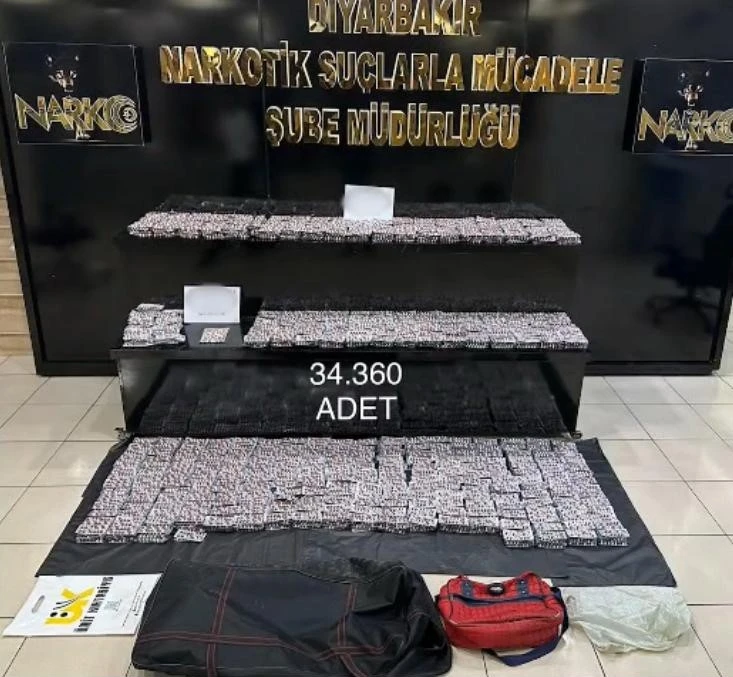 Diyarbakır’da uyuşturucu operasyonu: 34 bin adet hap, 2 kilo kokain ele geçirildi

