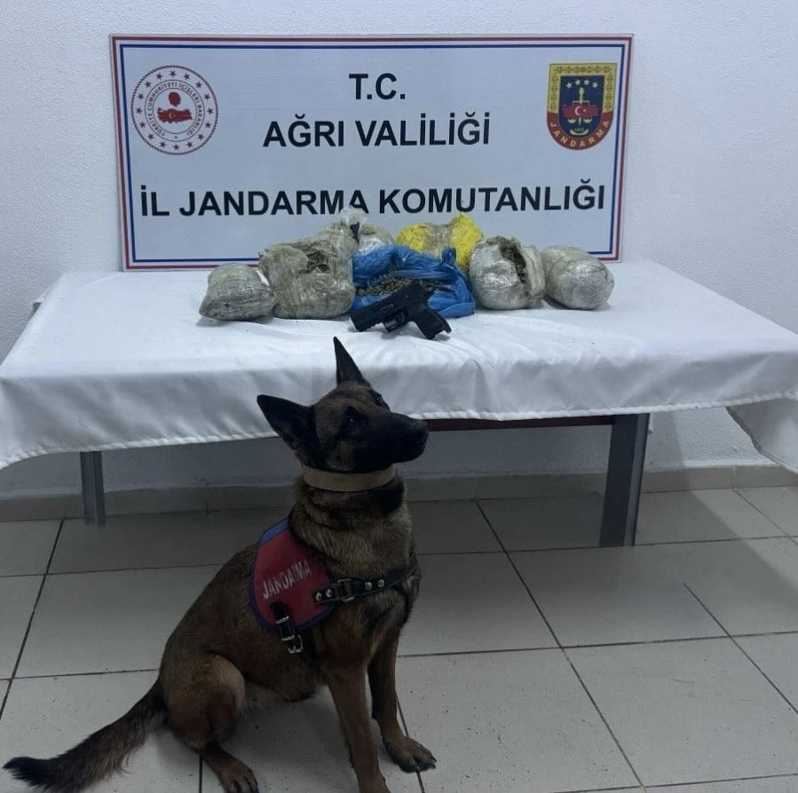 Doğubayazıt&rsquo;ta 4 kilo 198 gram kubar esrar ele ge&ccedil;irildi
