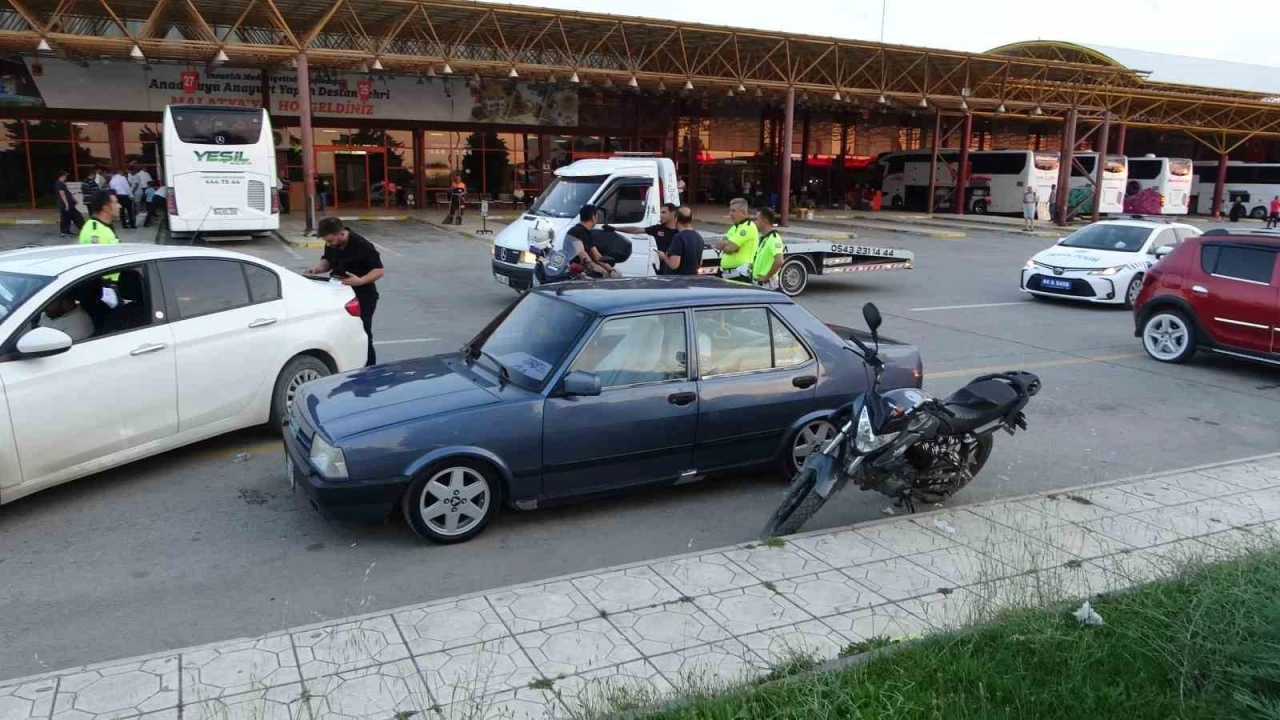 Drift atan sürücünün aracı bağlandı, ehliyetine el konuldu
