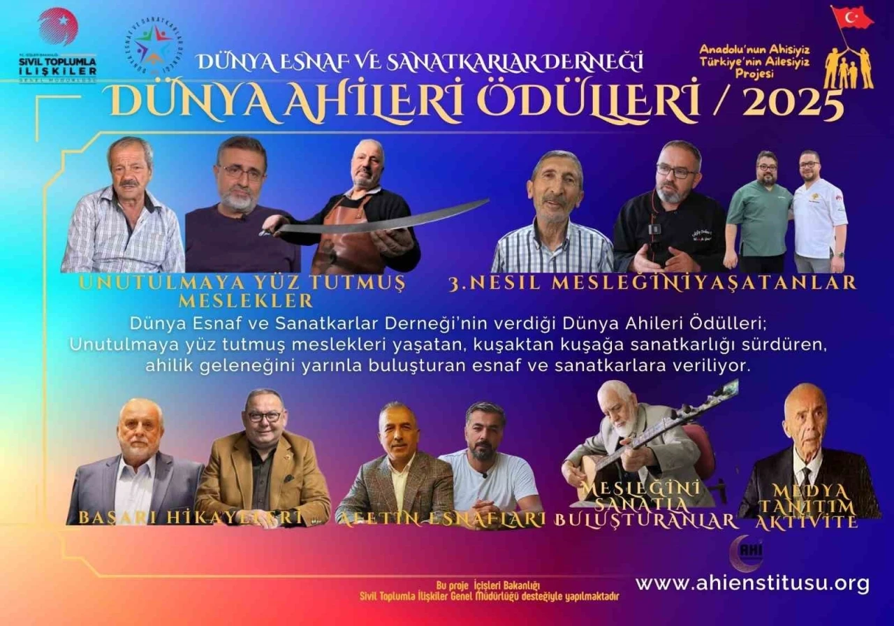 D&uuml;nya Ahileri &Ouml;d&uuml;lleri a&ccedil;ıklandı
