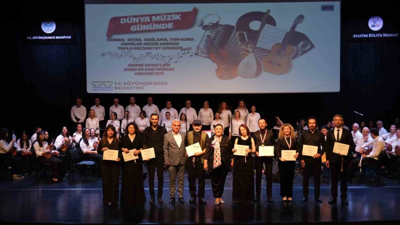 Dünya Müzik Günü’nde mezuniyet coşkusu yaşandı
