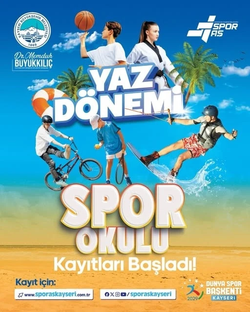 Dünya Spor Başkenti’nde büyükşehirin yaz dönemi sp