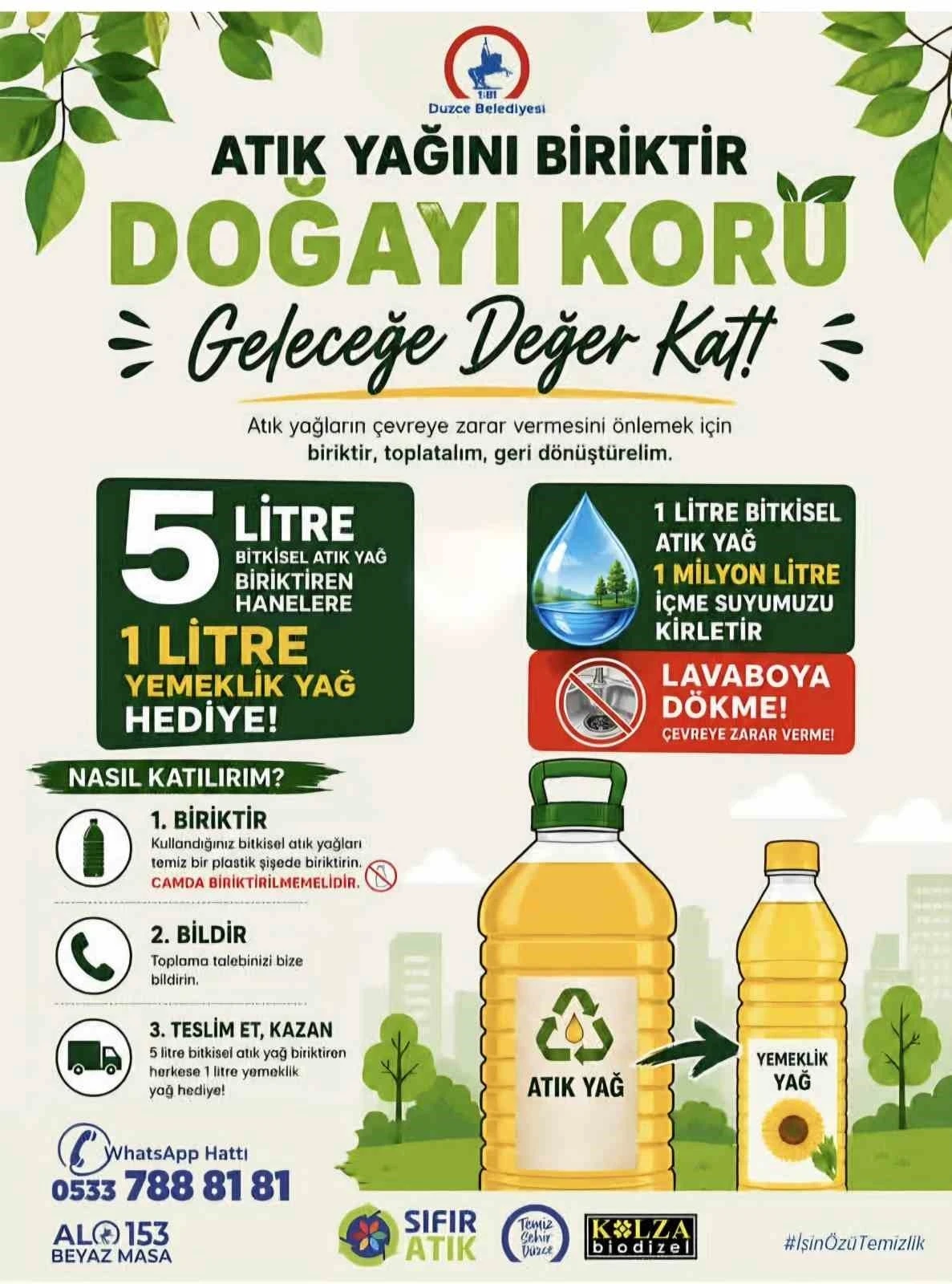Düzce Belediyesi’nden atık yap kampanyası