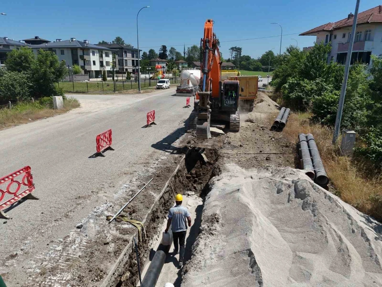 D&uuml;zce&rsquo;de i&ccedil;me suyu şebekesi baştan sona yenileniyor
